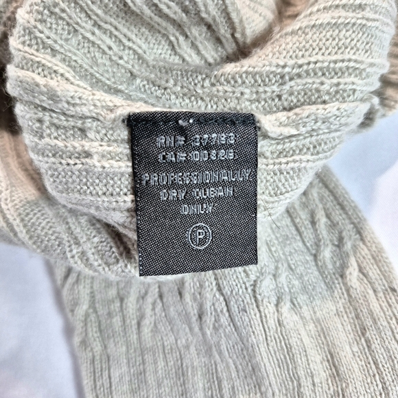 Tricots St. Raphael Men's XL Silk Cashmere Wool V-Neck Sweater Oatmeal Beige - Picture 11 of 12